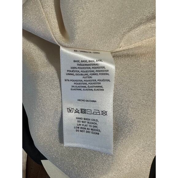 Anthropologie Mare Mare Mini Dress size Small Red & Black Striped Satin Cocktail - Picture 8 of 8